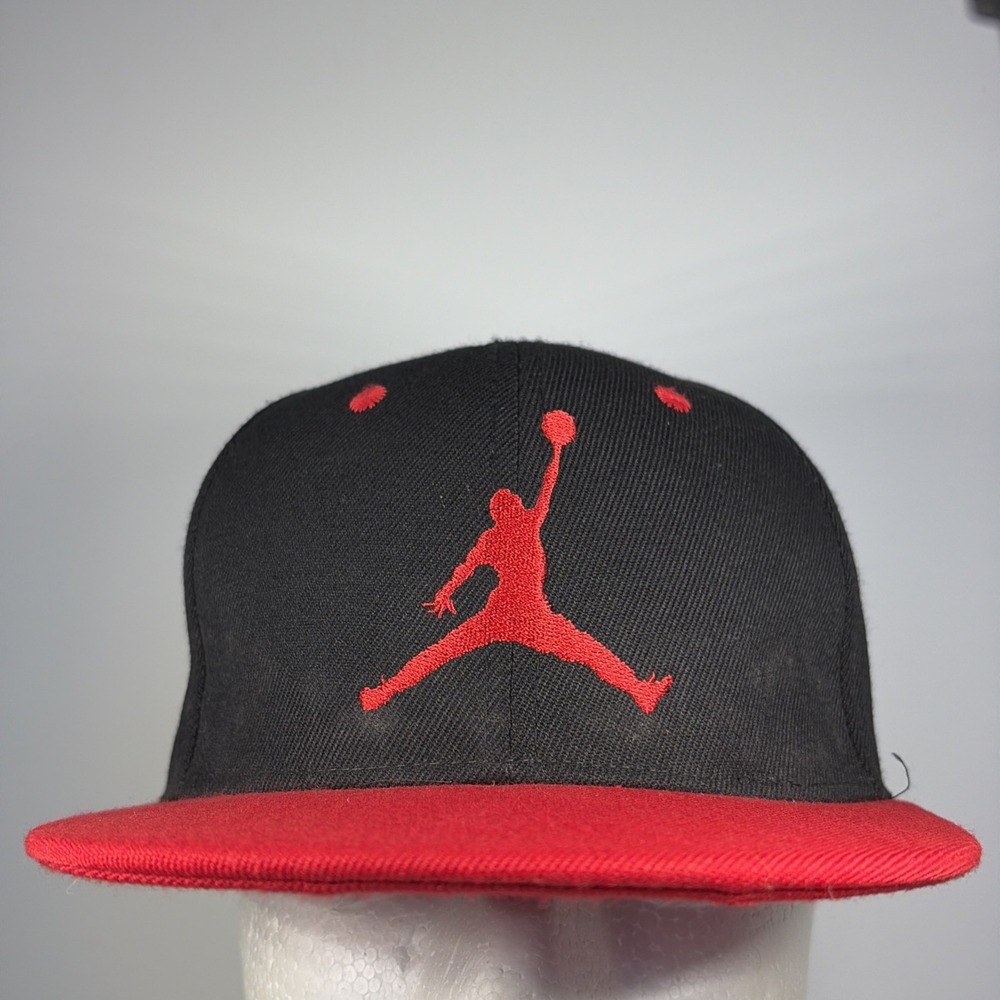 Air Jordan Wool‎ Snapback Cap Classic Black Red Jumpman Logo